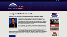 What Buddhistchurchesofamerica.org website looked like in 2020 (3 years ago)