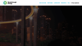 What Breakthroughenergy.org website looked like in 2020 (5 years ago)
