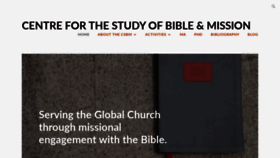 What Bibleandmission.org.uk website looked like in 2020 (3 years ago)
