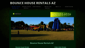 What Bouncehouserentalsaz.com website looked like in 2020 (3 years ago)