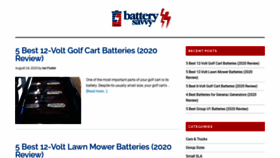 What Batterysavvy.com website looked like in 2020 (3 years ago)