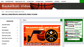 What Basketball-video.com website looked like in 2020 (3 years ago)