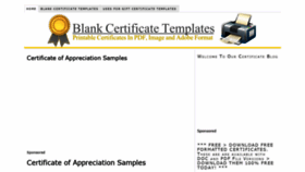What Blankcertificates.net website looked like in 2020 (3 years ago)