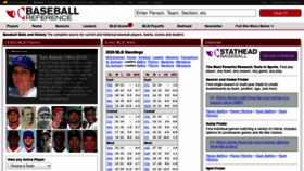 What Baseball-reference.com website looked like in 2020 (3 years ago)