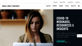 What Boozallen.com website looked like in 2020 (4 years ago)