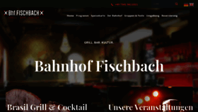 What Bahnhof-fischbach.de website looked like in 2020 (3 years ago)