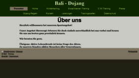 What Bali-dojang.de website looked like in 2020 (3 years ago)