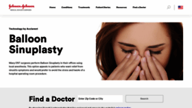 What Balloonsinuplasty.com website looked like in 2020 (3 years ago)