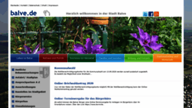 What Balve.de website looked like in 2020 (3 years ago)