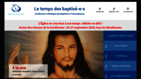 What Baptises.fr website looked like in 2020 (3 years ago)