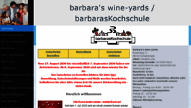 What Barbaras-wine-yards.de website looked like in 2020 (3 years ago)