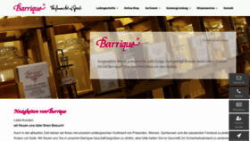 What Barrique.com website looked like in 2020 (3 years ago)