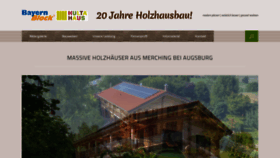 What Bayernblockhaus.de website looked like in 2020 (3 years ago)