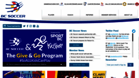 What Bcsoccer.net website looked like in 2020 (3 years ago)