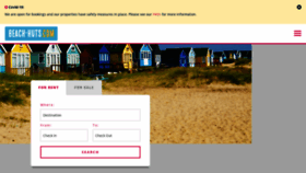 What Beach-huts.com website looked like in 2020 (3 years ago)