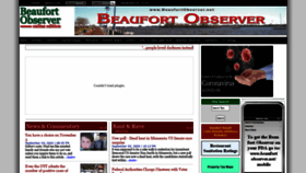 What Beaufortobserver.net website looked like in 2020 (3 years ago)