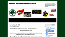 What Belfountain.ca website looked like in 2020 (3 years ago)