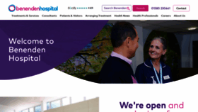 What Benendenhospital.org.uk website looked like in 2020 (3 years ago)