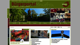 What Bernau.de website looked like in 2020 (3 years ago)