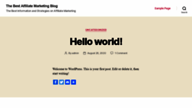 What Bestaffiliatemarketingblog.com website looked like in 2020 (3 years ago)