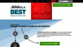 What Bestplacestoworkla.com website looked like in 2020 (3 years ago)