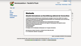 What Bachelor-fp-physik.uni-goettingen.de website looked like in 2020 (3 years ago)