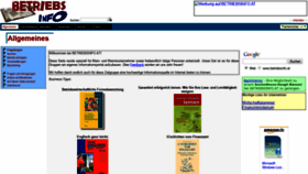 What Betriebsinfo.at website looked like in 2020 (3 years ago)
