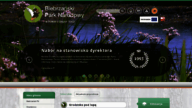 What Biebrza.org.pl website looked like in 2020 (3 years ago)