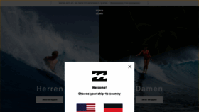 What Billabong.de website looked like in 2020 (3 years ago)