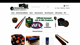 What Billiards.com.au website looked like in 2020 (3 years ago)