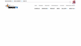 What Binus.tv website looked like in 2020 (3 years ago)