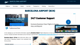 What Barcelona-airport.com website looked like in 2020 (3 years ago)