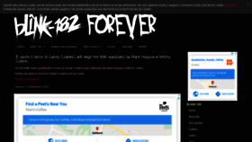 What Blink182forever.com website looked like in 2020 (3 years ago)