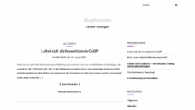 What Blogfinanzen.de website looked like in 2020 (3 years ago)