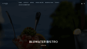 What Bluwaterbistro.com website looked like in 2020 (5 years ago)