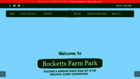What Bockettsfarm.co.uk website looked like in 2020 (3 years ago)