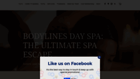 What Bodylinesdayspa.com website looked like in 2020 (3 years ago)