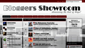 What Bloggersshowroom.com website looked like in 2011 (12 years ago)