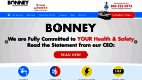 What Bonneyplumbing.com website looked like in 2020 (3 years ago)