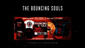 What Bouncingsouls.com website looked like in 2020 (3 years ago)