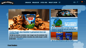 What Benjerry.be website looked like in 2020 (3 years ago)