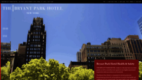 What Bryantparkhotel.com website looked like in 2020 (3 years ago)