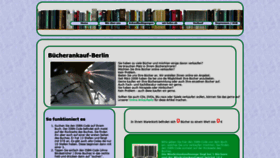 What Buecher-ankauf-berlin.de website looked like in 2020 (3 years ago)