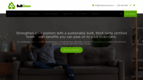 What Builtgreencanada.ca website looked like in 2020 (3 years ago)