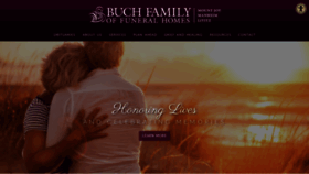 What Buchfuneral.com website looked like in 2020 (3 years ago)