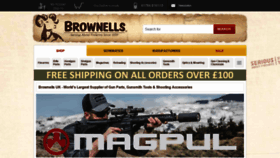 What Brownells.co.uk website looked like in 2020 (3 years ago)