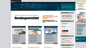 What Bundesgesetzblatt.de website looked like in 2020 (3 years ago)