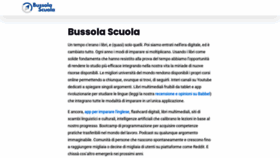 What Bussolascuola.it website looked like in 2020 (3 years ago)