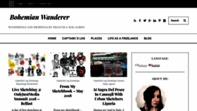 What Bohemianwanderer.com website looked like in 2020 (4 years ago)