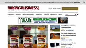 What Bakingbusiness.com website looked like in 2020 (3 years ago)